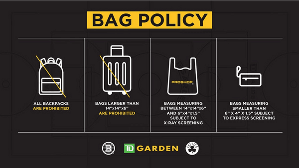 celtics bag policy