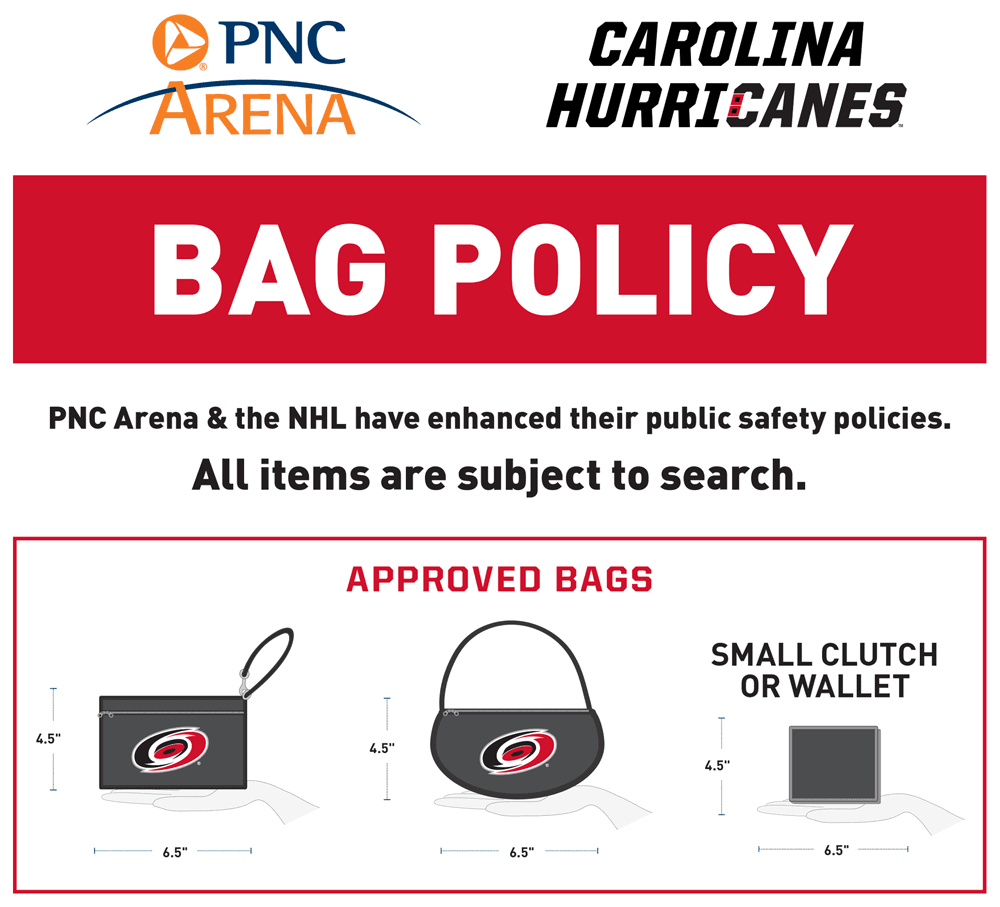 pnc arena bag policy