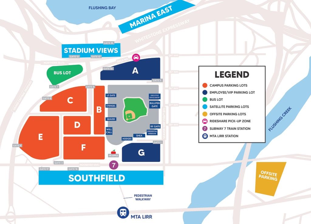 citi field parking map