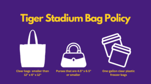 Reminder: 'Geaux Clear' Bag Policy In Effect – LSU